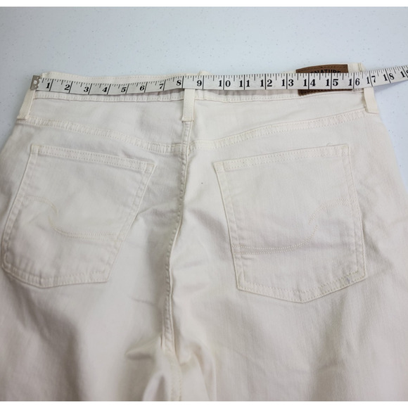 Levi's Signature Heritage High Rise Jeans White Denim Straight Leg Women's Sz 14 - Picture 3 of 11